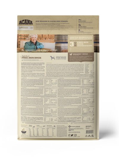 NS ACANA Singles Dog Free Run Duck Back 6kg