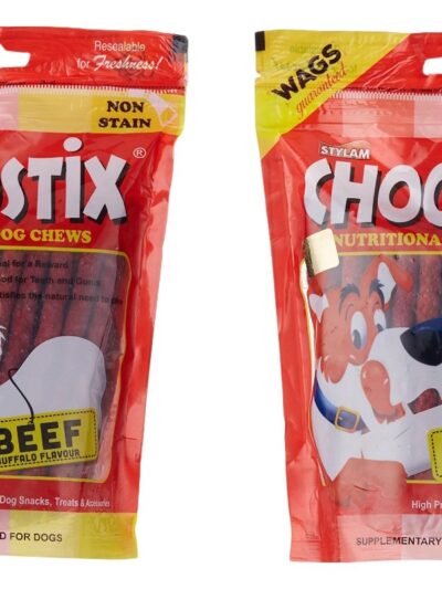 Choostix Beef Stick Dog Treat For All Life Stages 450gm