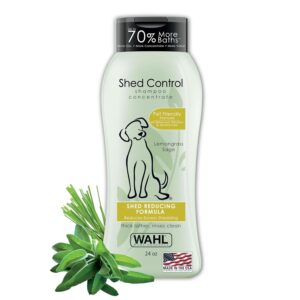 Wahl Shed Control Dog Shampoo, Lemongrass Sage