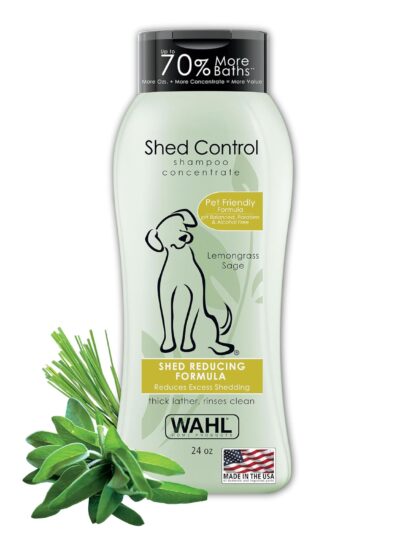 Wahl Shed Control Dog Shampoo, Lemongrass Sage