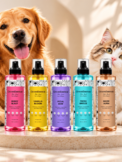 GroomEssence Pet Cologne | Long-Lasting Fragrance Spray For Dogs And Cat, Odour Eliminator, Grooming Essential, 200 ml