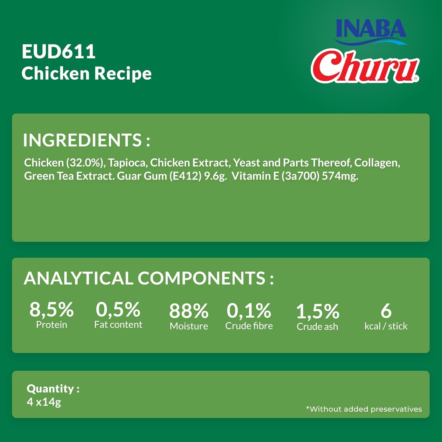 Inaba Churu Chicken Recipe Dog Treats, Grain-Free, High Protein, Soft & Creamy, Premium Japanese Dog Snack 7 Inaba Churu Chicken Recipe Dog Treats, Grain-Free, High Protein, Soft & Creamy, Premium Japanese Dog Snack - Image 7