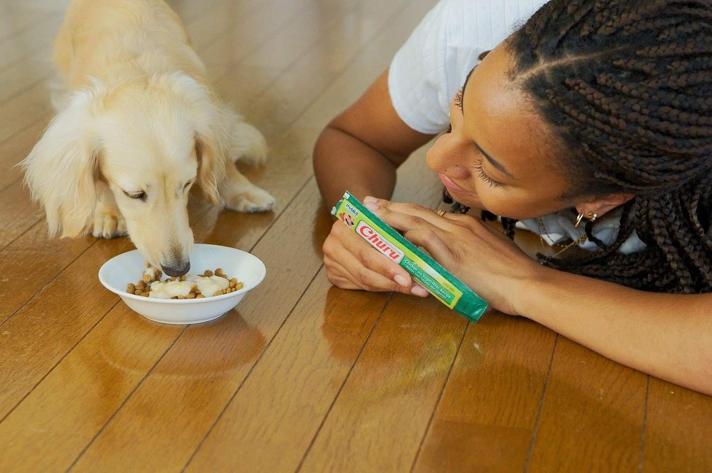 Inaba Churu Chicken with Tuna Recipe Dog Treats, Grain-Free, High Protein, Soft & Creamy, Premium Japanese Dog Snack 3 Inaba Churu Chicken with Tuna Recipe Dog Treats, Grain-Free, High Protein, Soft & Creamy, Premium Japanese Dog Snack - Image 3