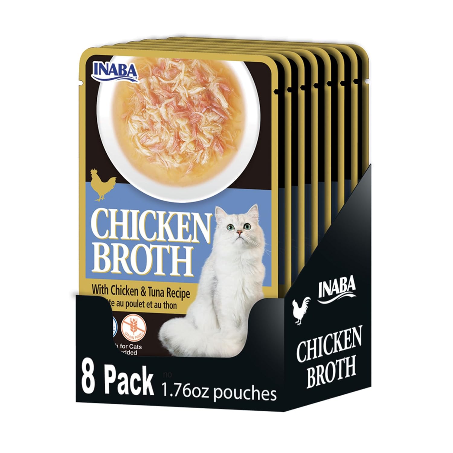 Inaba Chicken & Tuna Recipe Broth Cat Food 1 Inaba Chicken & Tuna Recipe Broth Cat Food