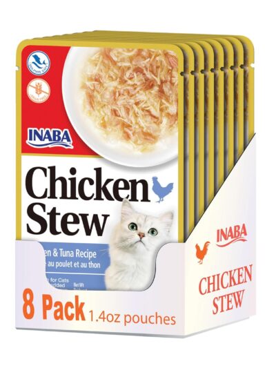 Inaba Chicken Stew : Chicken & Tuna Recipe, Cat Food, Pack of 6