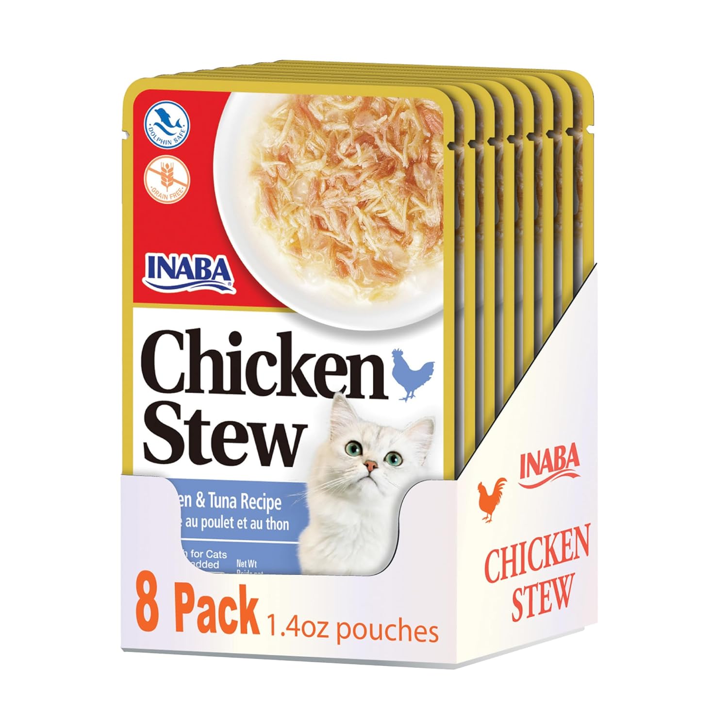 Inaba Chicken Stew : Chicken & Tuna Recipe, Cat Food, Pack of 6 1 Inaba Chicken Stew : Chicken & Tuna Recipe, Cat Food, Pack of 6