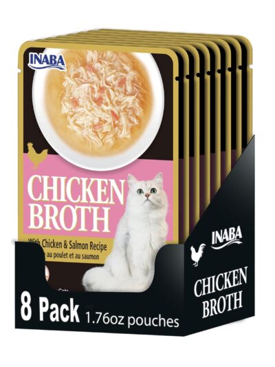 Inaba Chicken & Salmon Recipe Broth Cat Food