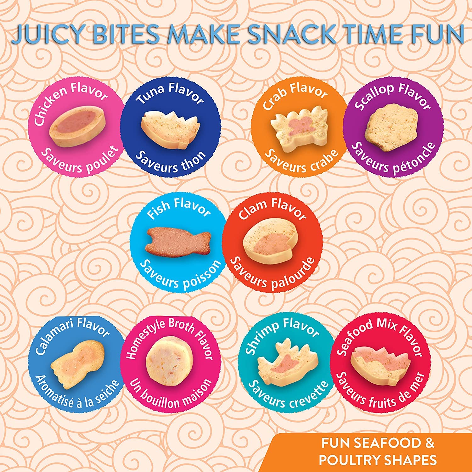 Inaba Juicy Bites Cat Treats : Scallop & Crab Flavor, Pack of 6 3 Inaba Juicy Bites Cat Treats : Scallop & Crab Flavor, Pack of 6 - Image 3