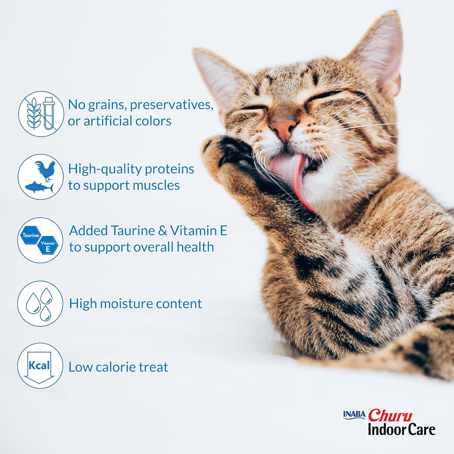 Inaba Churu Lickable Cat Treat Creamy Puree : Tuna Flavour, For Hairball, Pack of 6 3 Inaba Churu Lickable Cat Treat Creamy Puree : Tuna Flavour, For Hairball, Pack of 6 - Image 3