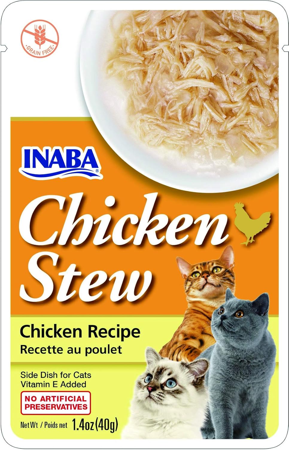 Inaba Chicken Stew : Chicken Recipe, Cat Food, Pack of 6 1 Inaba Chicken Stew : Chicken Recipe, Cat Food, Pack of 6