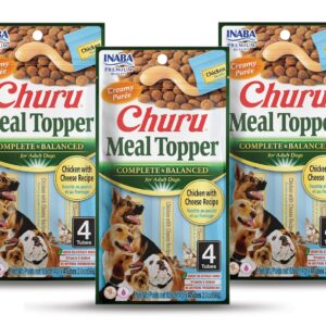 Inaba Churu Chicken with Salmon Recipe Dog Treats, Grain-Free, High Protein, Soft & Creamy, Premium Japanese Dog Snack