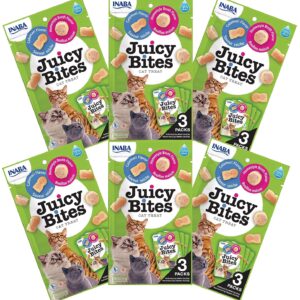 Inaba Juicy Bites Cat Treats : Homestyle Broth & Calamari Flavor, Pack of 6